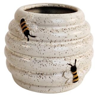 Beehive Planter White & Sand Small