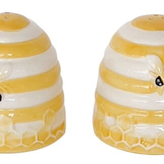 Bee Hive Salt & Pepper Shakers Yellow