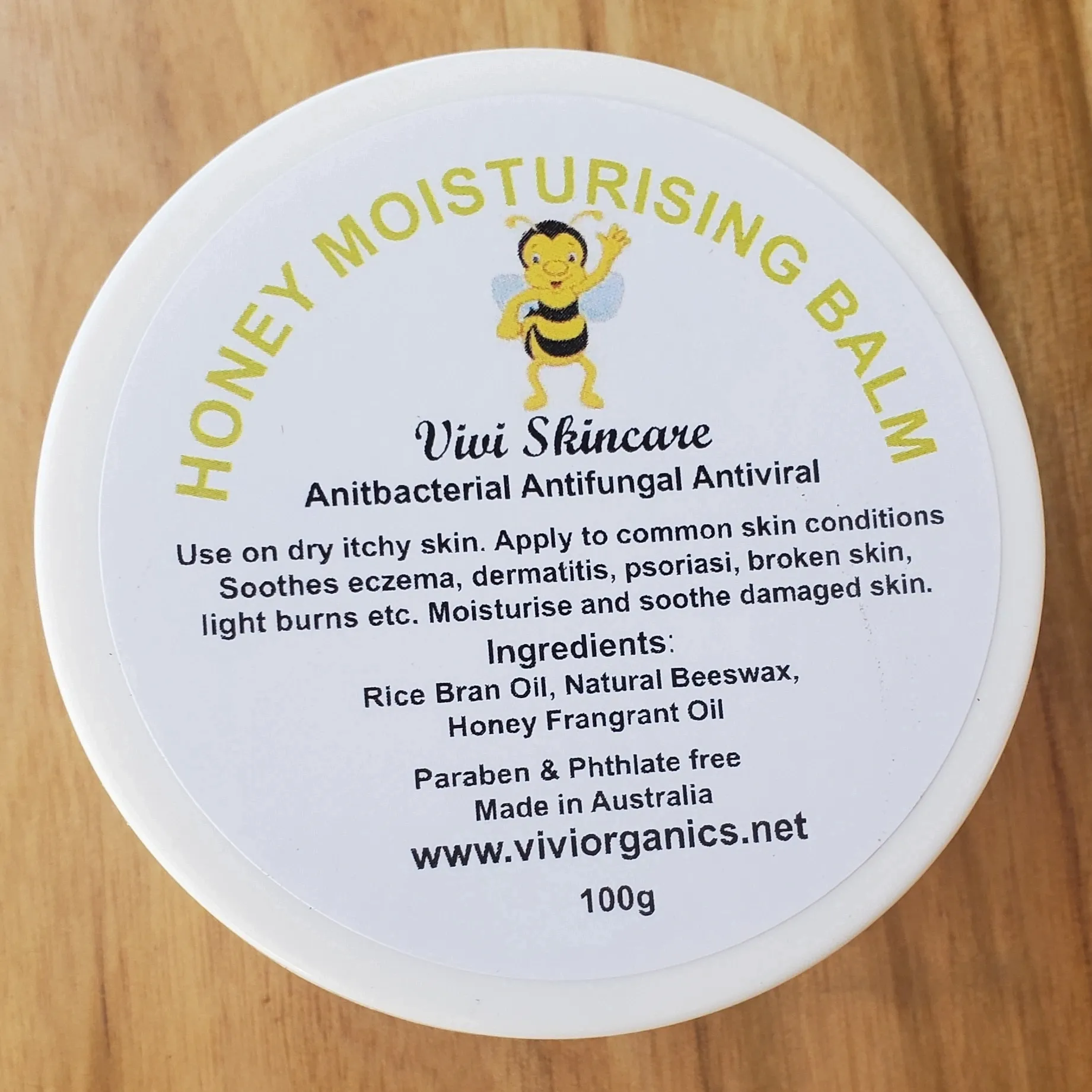 ViVi Honey Beeswax Body Balm 100g - Image 2