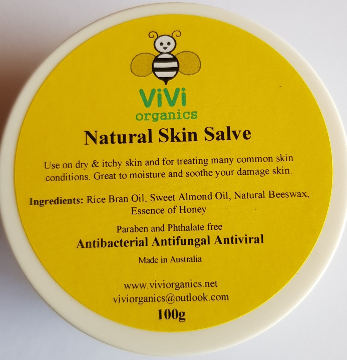 ViVi Honey Beeswax Body Balm 100g - Image 3