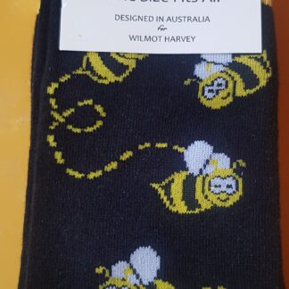 bee socks black and yellow