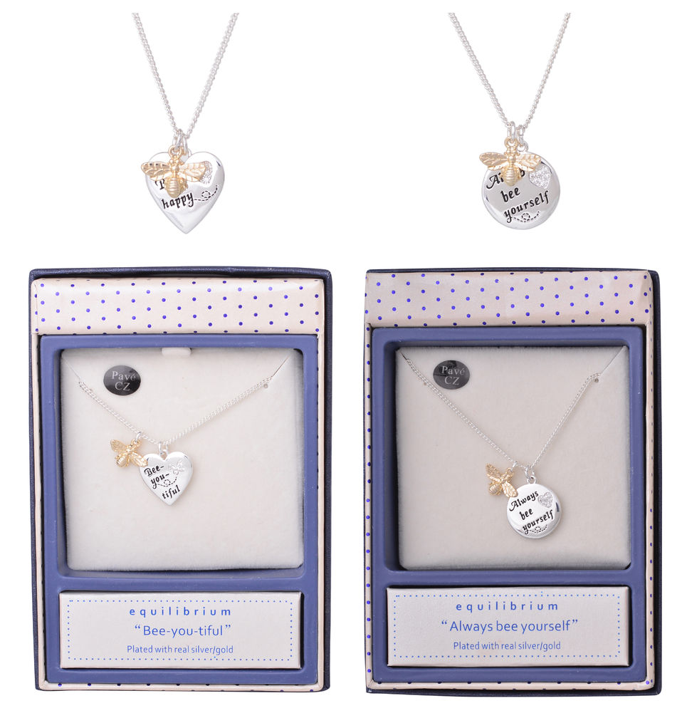 Bee Sentiment Necklace