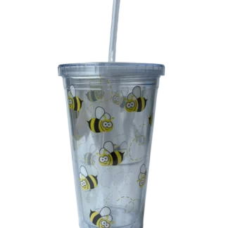Bee reusable Cup + Straw