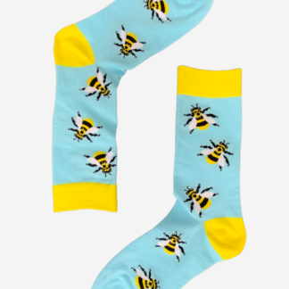 Bee Socks - Blue