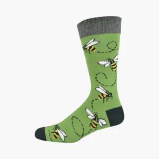 Kids Buzzing Bee Bamboo Sock Lge 13-3